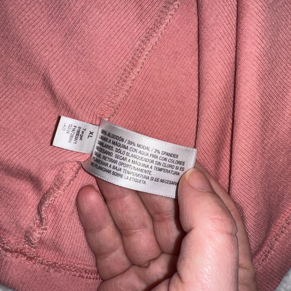 A New‎ Day Pink Ribbed Long Sleeve Top - Picture 3 of 7